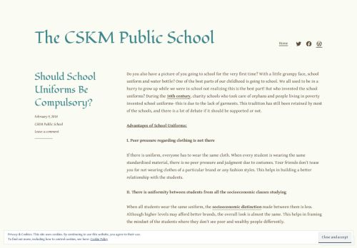 
                            13. The CSKM Public School