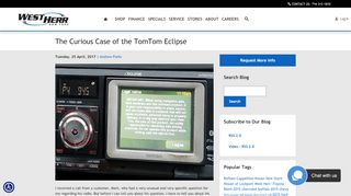 
                            8. The Curious Case of the TomTom Eclipse | West Herr Auto Group