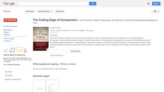 
                            11. The Cutting Edge of Compassion: How Physicians, Health ...