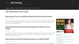 
                            2. The Daily Hasting | Binary Brain Trust Login