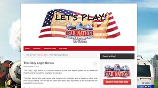 
                            12. The Daily Login Bonus | Let's Play! Rail Nation USA