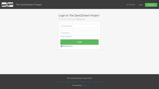 
                            6. The Dare2Dream Project - Login - Zenler