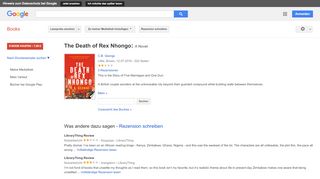 
                            8. The Death of Rex Nhongo: A Novel