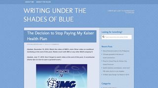 
                            7. The Decision to Stop Paying My Kaiser Health Plan | ...
