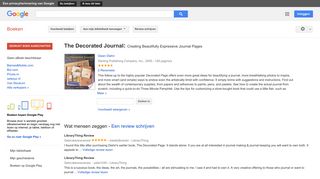 
                            9. The Decorated Journal: Creating Beautifully Expressive Journal Pages - Resultaten voor Zoeken naar boeken met Google