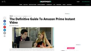
                            6. The Definitive Guide To Amazon Prime Instant Video | HuffPost