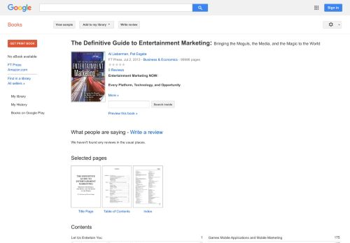 
                            7. The Definitive Guide to Entertainment Marketing: Bringing ...
