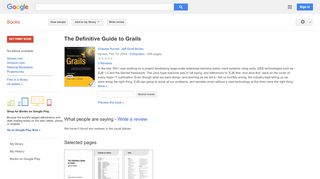 
                            10. The Definitive Guide to Grails