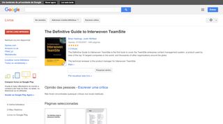 
                            12. The Definitive Guide to Interwoven TeamSite