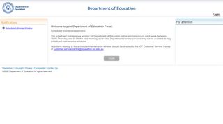 
                            3. The Department of Education - Portal Home Page