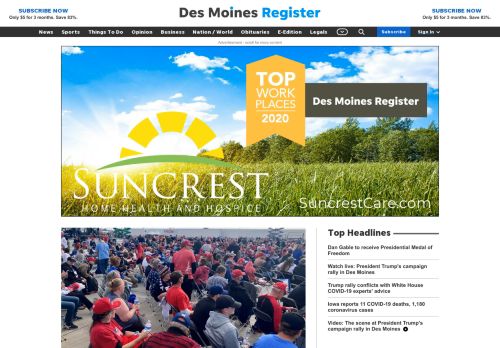 
                            2. The Des Moines Register