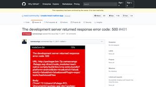 
                            3. The development server returned response error code: 500 · Issue ...