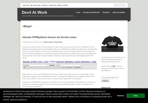 
                            10. The Devil At Work » Aktuelle PHPMyAdmin-Version bei All-Inkl nutzen