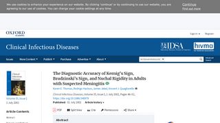 
                            8. The Diagnostic Accuracy of Kernig's Sign, Brudzinski's Sign, and ...