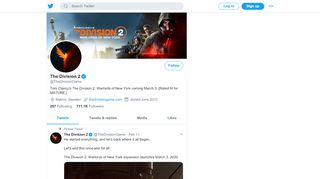 
                            4. The Division 2 (@TheDivisionGame) | Twitter