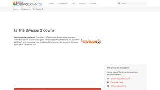 
                            7. The Division - Is The Service Down? Canada