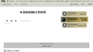 
                            5. The Division Tracker - The Division Stats, Leaderboards, & More!