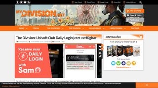 
                            7. The Division: Ubisoft Club Daily Login jetzt verfügbar | MYDIVISION.NET