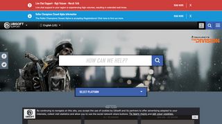 
                            3. The Division - Ubisoft Support