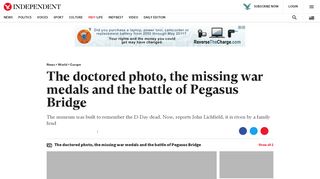 
                            9. The doctored photo, the missing war medals and the battle of Pegasus ...