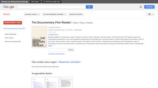 
                            6. The Documentary Film Reader: History, Theory, Criticism