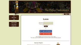 
                            10. The Dofus Fashionista: Login