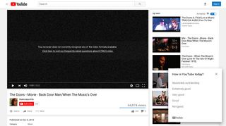 
                            1. The Doors - Movie - Back Door Man/When The Music's Over - YouTube