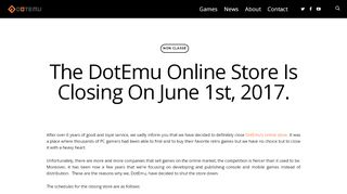 
                            1. The DotEmu Online Store Is Closing On June 1st, 2017