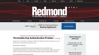 
                            6. The Double-Hop Authentication Problem -- Redmondmag.com