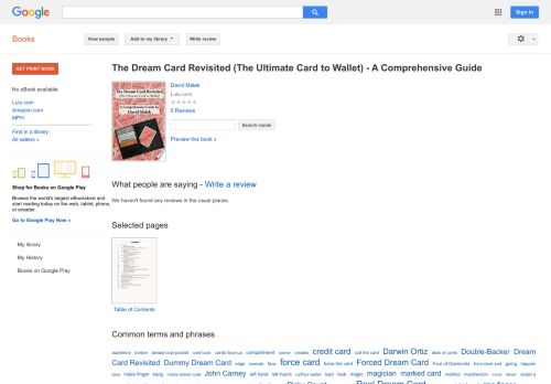 
                            9. The Dream Card Revisited (The Ultimate Card to Wallet) - A ...