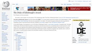 
                            9. The Duke of Edinburgh's Award - Wikipedia