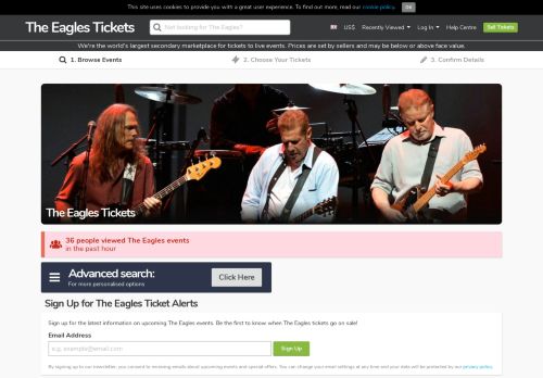 
                            5. The Eagles Tickets | The Eagles Tour 2019 and Concert Tickets ...