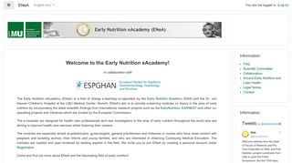 
                            12. The Early Nutrition eAcademy