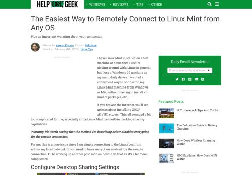 
                            1. The Easiest Way to Remotely Connect to Linux Mint from Any OS