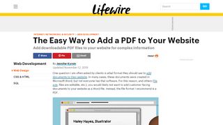 
                            13. The Easy Way to Add a PDF to Your Website - Lifewire