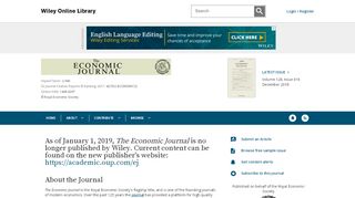 
                            12. The Economic Journal - Wiley Online Library