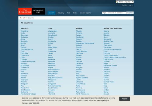 
                            4. The Economist Intelligence Unit