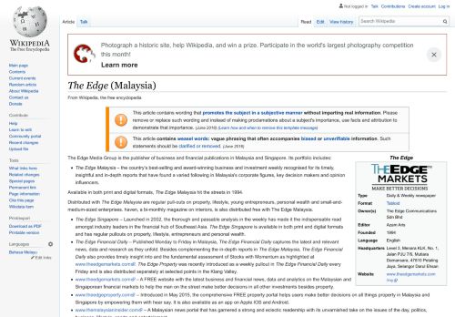 
                            10. The Edge (Malaysia) - Wikipedia