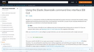 
                            2. The Elastic Beanstalk Command Line Interface (EB CLI) - AWS Elastic ...