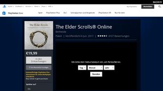 
                            10. The Elder Scrolls® Online auf PS4 | Offizieller PlayStation™Store ...