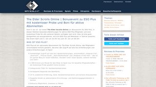 
                            7. The Elder Scrolls Online | Bonusevent zu ESO Plus mit kostenloser ...