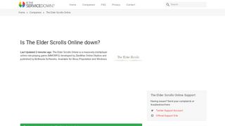 
                            9. The Elder Scrolls Online down? Current status, problems and ...