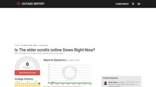 
                            11. The elder scrolls online Down? Service Status, Map, Problems History ...