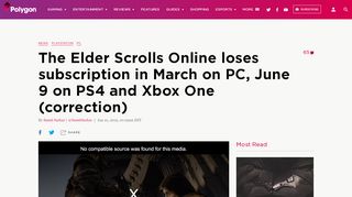 
                            11. The Elder Scrolls Online loses subscription in March on PC, June 9 on ...