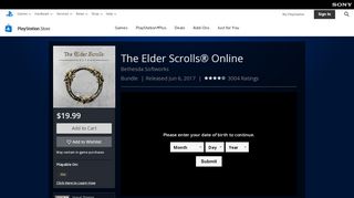 
                            9. The Elder Scrolls® Online on PS4 | Official PlayStation™Store US