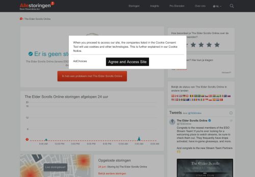 
                            1. The Elder Scrolls Online storing? Actuele storingen en problemen ...