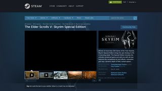 
                            4. The Elder Scrolls V: Skyrim Special Edition on Steam