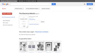 
                            10. The Electrical World - Google Books-Ergebnisseite