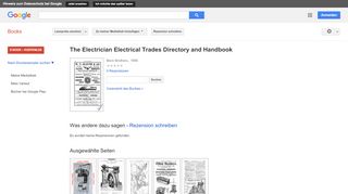 
                            8. The Electrician Electrical Trades Directory and Handbook - Google Books-Ergebnisseite