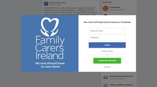 
                            11. The EnCaRe Project is seeking family... - Family Carers Ireland ...